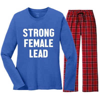 Strong Female Lead Gift Women's Long Sleeve Flannel Pajama Set 