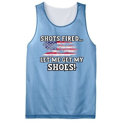 Shots Fired Let Me Get My Shoes Mesh Reversible Basketball Jersey Tank