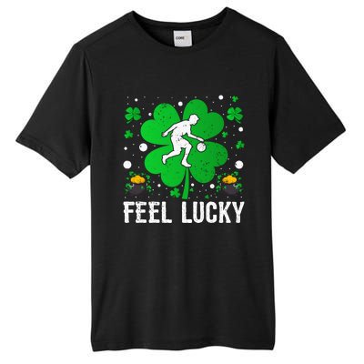 Shamrock Feel Lucky Basketball Player St Patrick's Day Gift Tall Fusion ChromaSoft Performance T-Shirt