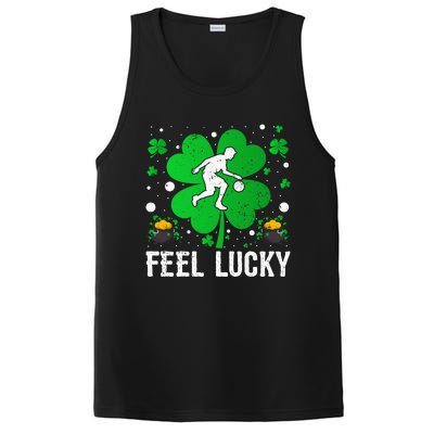 Shamrock Feel Lucky Basketball Player St Patrick's Day Gift PosiCharge Competitor Tank