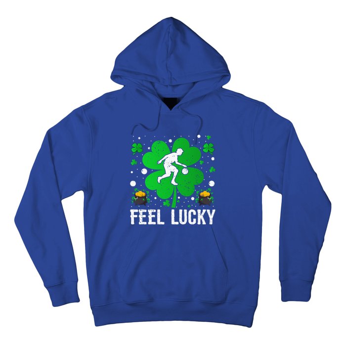 Shamrock Feel Lucky Basketball Player St Patrick's Day Gift Hoodie