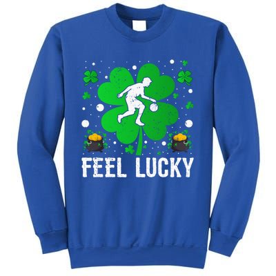 Shamrock Feel Lucky Basketball Player St Patrick's Day Gift Sweatshirt