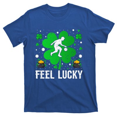 Shamrock Feel Lucky Basketball Player St Patrick's Day Gift T-Shirt