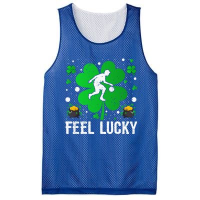 Shamrock Feel Lucky Basketball Player St Patrick's Day Gift Mesh Reversible Basketball Jersey Tank