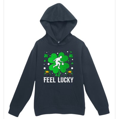 Shamrock Feel Lucky Basketball Player St Patrick's Day Gift Urban Pullover Hoodie