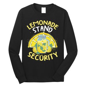 Summer Fun Lemonade Stand Security Boss Lemonade Crew Long Sleeve Shirt