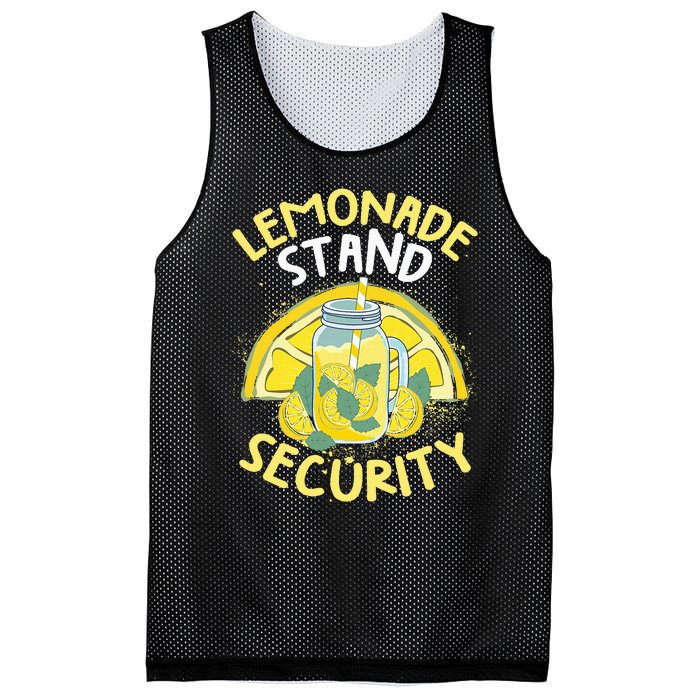 Summer Fun Lemonade Stand Security Boss Lemonade Crew Mesh Reversible Basketball Jersey Tank