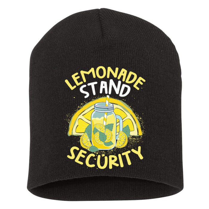 Summer Fun Lemonade Stand Security Boss Lemonade Crew Short Acrylic Beanie