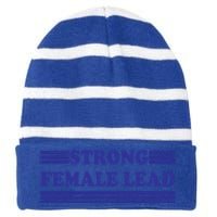 Strong Female Lead Cute Gift Striped Beanie with Solid Band