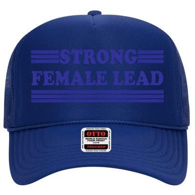 Strong Female Lead Cute Gift High Crown Mesh Back Trucker Hat