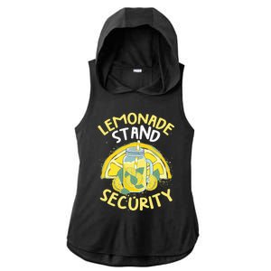 Summer Fun Lemonade Stand Security Boss Lemonade Crew Ladies PosiCharge Tri-Blend Wicking Draft Hoodie Tank