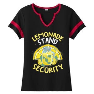 Summer Fun Lemonade Stand Security Boss Lemonade Crew Ladies Halftime Notch Neck Tee