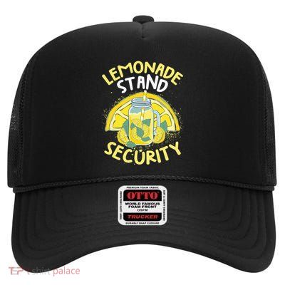 Summer Fun Lemonade Stand Security Boss Lemonade Crew High Crown Mesh Back Trucker Hat