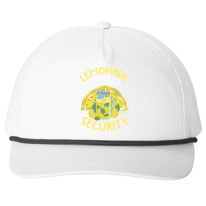 Summer Fun Lemonade Stand Security Boss Lemonade Crew Snapback Five-Panel Rope Hat