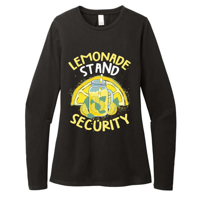 Summer Fun Lemonade Stand Security Boss Lemonade Crew Womens CVC Long Sleeve Shirt