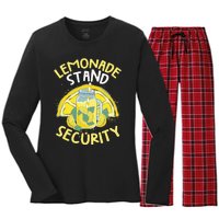 Summer Fun Lemonade Stand Security Boss Lemonade Crew Women's Long Sleeve Flannel Pajama Set 