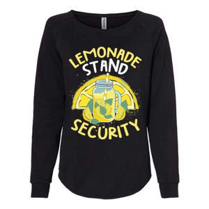 Summer Fun Lemonade Stand Security Boss Lemonade Crew Womens California Wash Sweatshirt