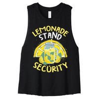 Summer Fun Lemonade Stand Security Boss Lemonade Crew Women's Racerback Cropped Tank