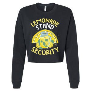 Summer Fun Lemonade Stand Security Boss Lemonade Crew Cropped Pullover Crew