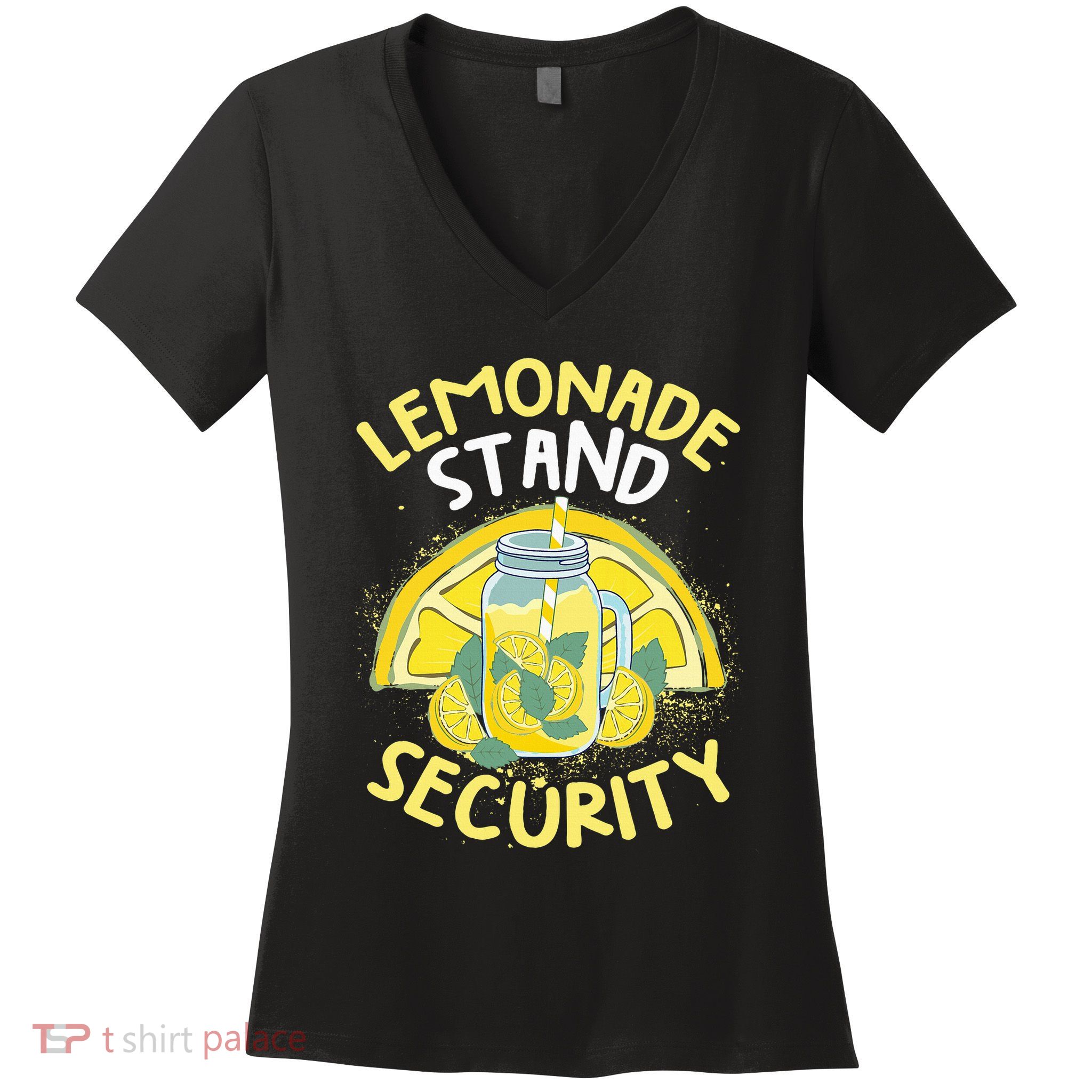 Summer Fun Lemonade Stand Security Boss Lemonade Crew Women's V-Neck T-Shirt