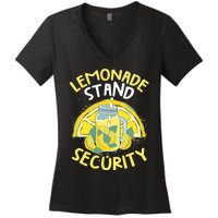 Summer Fun Lemonade Stand Security Boss Lemonade Crew Women's V-Neck T-Shirt