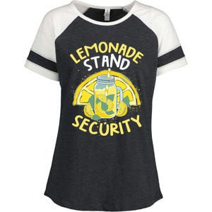 Summer Fun Lemonade Stand Security Boss Lemonade Crew Enza Ladies Jersey Colorblock Tee