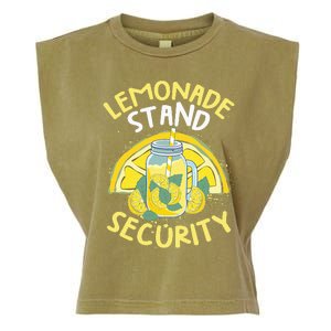 Summer Fun Lemonade Stand Security Boss Lemonade Crew Garment-Dyed Women's Muscle Tee