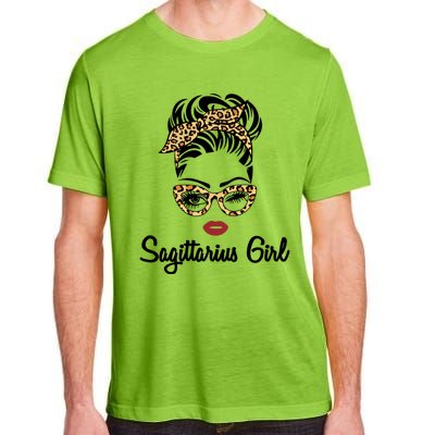 Sagittarius Face Leopard Bandana Wink Eye Gift Adult ChromaSoft Performance T-Shirt