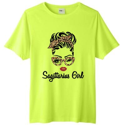 Sagittarius Face Leopard Bandana Wink Eye Gift Tall Fusion ChromaSoft Performance T-Shirt