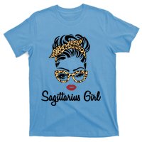 Sagittarius Face Leopard Bandana Wink Eye Gift T-Shirt