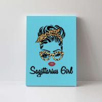 Sagittarius Face Leopard Bandana Wink Eye Gift Canvas