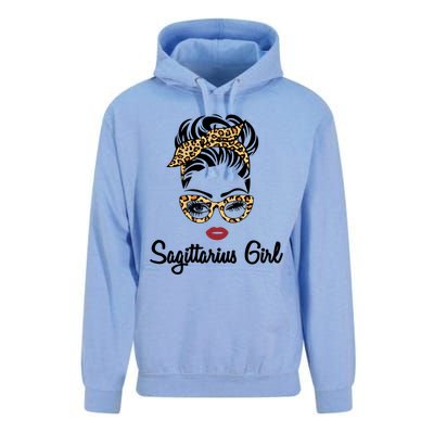 Sagittarius Face Leopard Bandana Wink Eye Gift Unisex Surf Hoodie