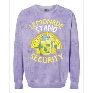 Summer Fun Lemonade Stand Security Boss Lemonade Colorblast Crewneck Sweatshirt