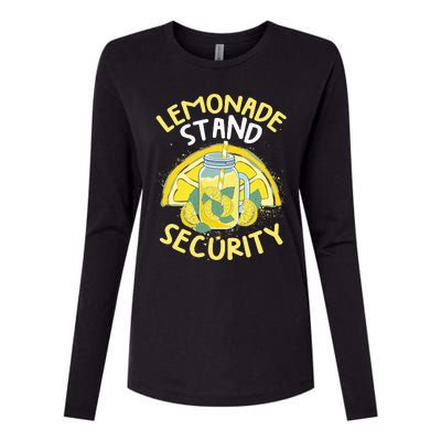 Summer Fun Lemonade Stand Security Boss Lemonade Womens Cotton Relaxed Long Sleeve T-Shirt