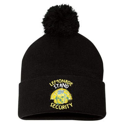 Summer Fun Lemonade Stand Security Boss Lemonade Pom Pom 12in Knit Beanie