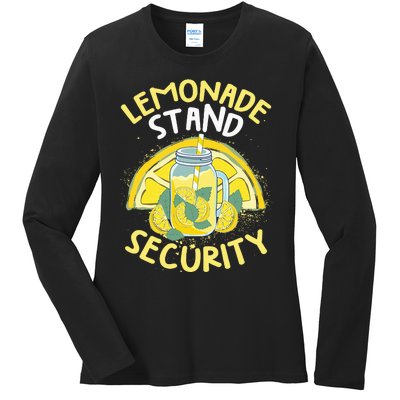 Summer Fun Lemonade Stand Security Boss Lemonade Ladies Long Sleeve Shirt