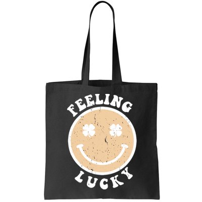 Shamrock Feeling Lucky Retro Smiley Bag