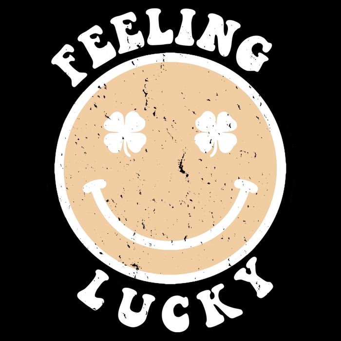 Shamrock Feeling Lucky Retro Smiley Bag