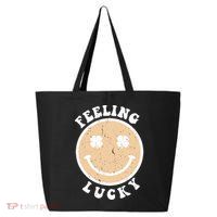 Shamrock Feeling Lucky Retro Smiley 25L Jumbo Tote