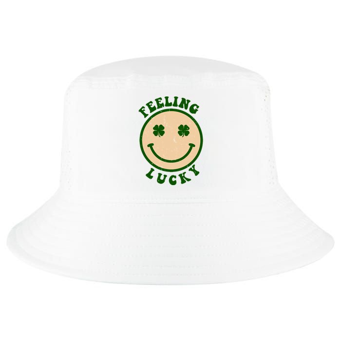 Shamrock Feeling Lucky Retro Smiley Cool Comfort Performance Bucket Hat