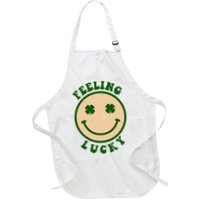 Shamrock Feeling Lucky Retro Smiley Apron