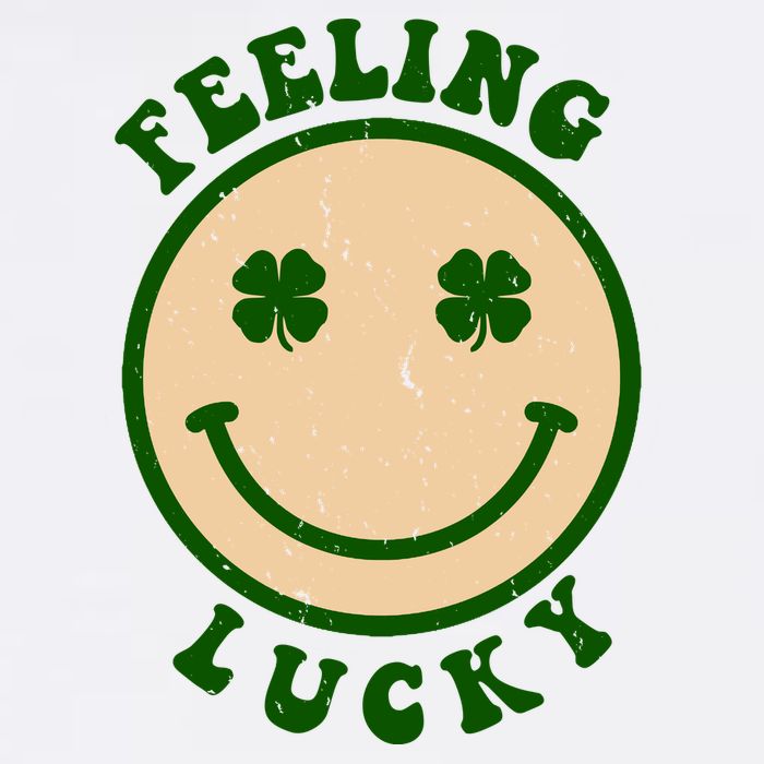 Shamrock Feeling Lucky Retro Smiley Kids T-Shirt