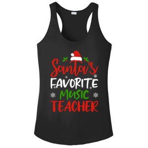 SantaS Favorite Music Teacher Funny Christmas Funny Gift Funny Gift Ladies PosiCharge Competitor Racerback Tank