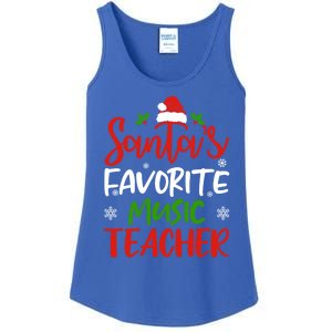 SantaS Favorite Music Teacher Funny Christmas Funny Gift Funny Gift Ladies Essential Tank