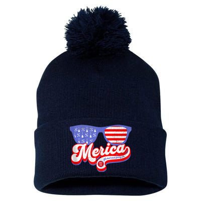 Southern Fellow Merica Pom Pom 12in Knit Beanie