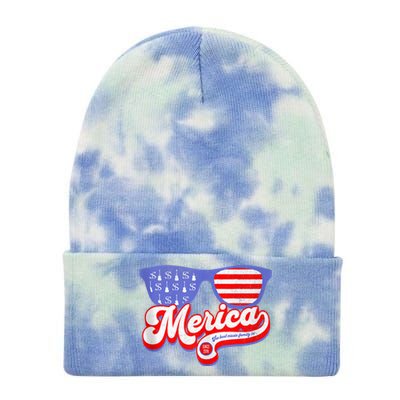 Southern Fellow Merica Tie Dye 12in Knit Beanie