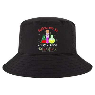 Science Follow Me In Merry Measure Fa La La La La Christmas  Cool Comfort Performance Bucket Hat