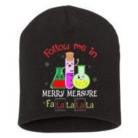 Science Follow Me In Merry Measure Fa La La La La Christmas  Short Acrylic Beanie