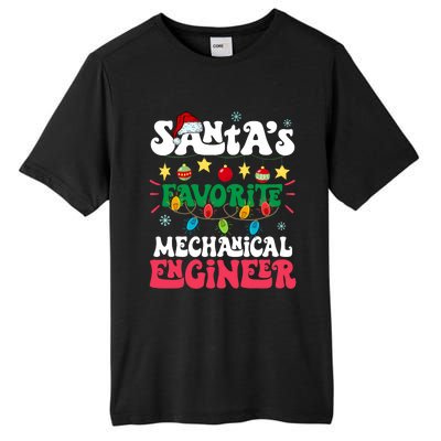 SantaS Favorite Mechanical Engineer Santa Hat Light Xmas Tall Fusion ChromaSoft Performance T-Shirt