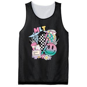 Smile Face Mlt Medical Laboratory Technician Stethoscope Mesh Reversible Basketball Jersey Tank